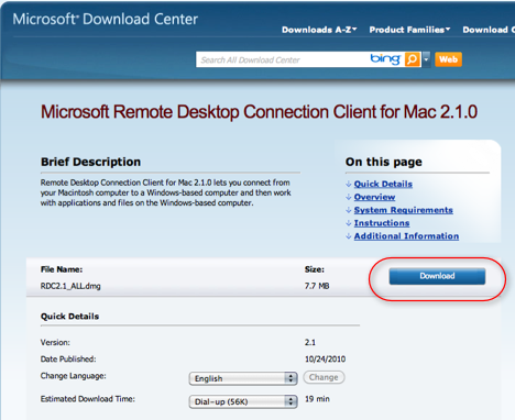 Microsoft rdp for mac os x 10 11 download free